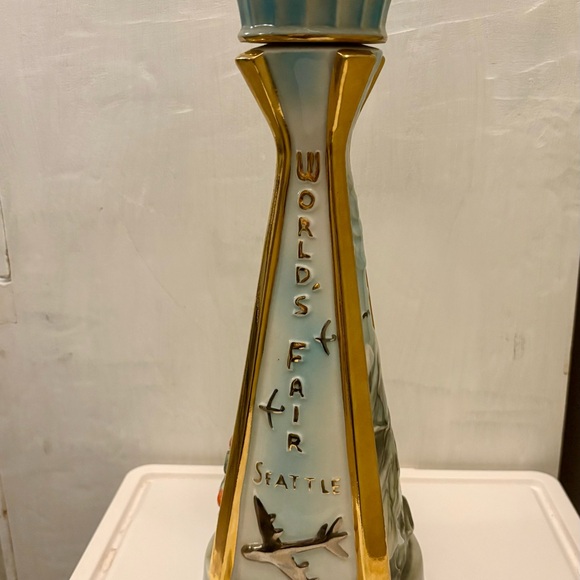Vintage World's Fair Seattle Decanter —Jim Beam 13”
